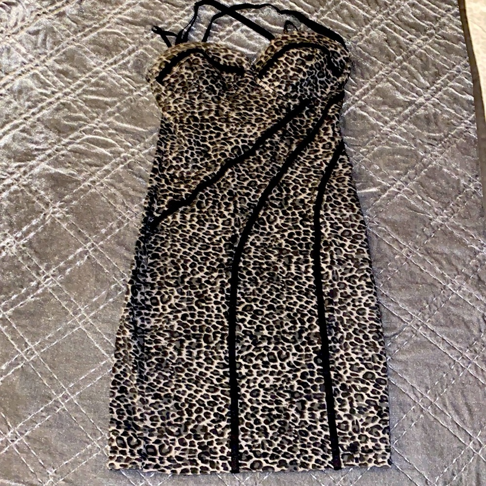 Bebe dress stretchy.